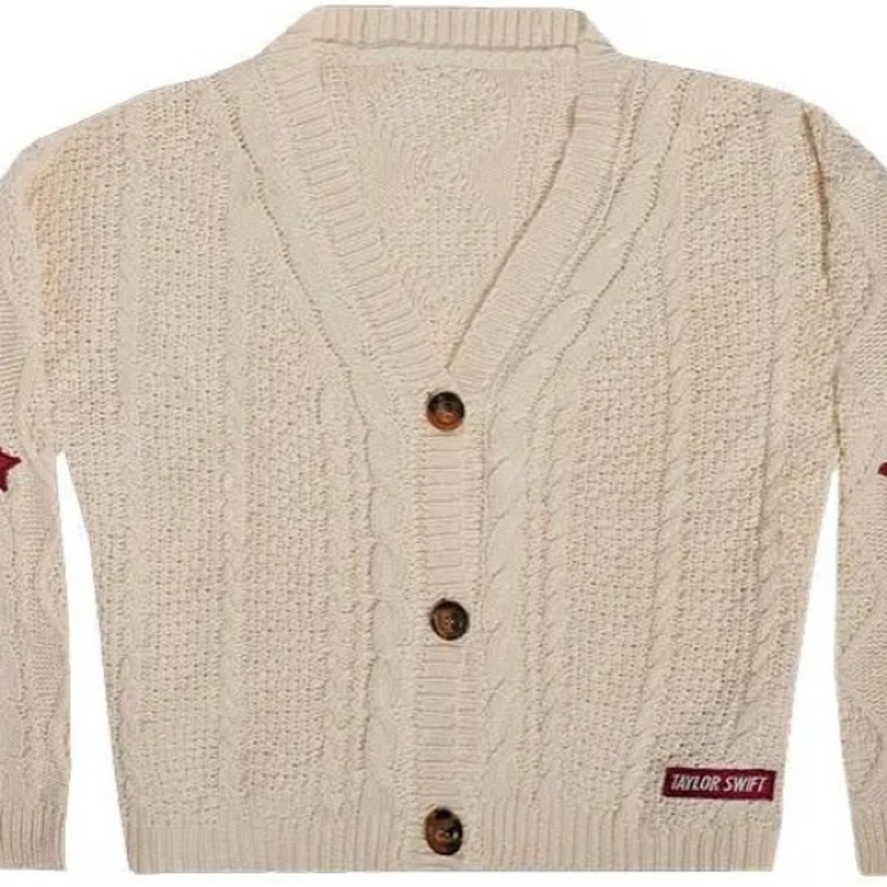 AUTHENTIC TAYLOR SWIFT RED THEMED CARDIGAN SIZE M/L